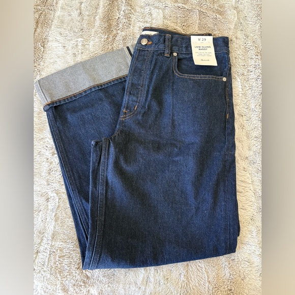 Madewell Fair Trade Low Slung Baggy Jeans NWT size 29 - Picture 3 of 4